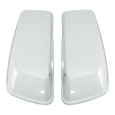 HR3 White Amethyst With Black Licorice Flames Hard Saddlebag Lids For Street Glide 2022 FLHX